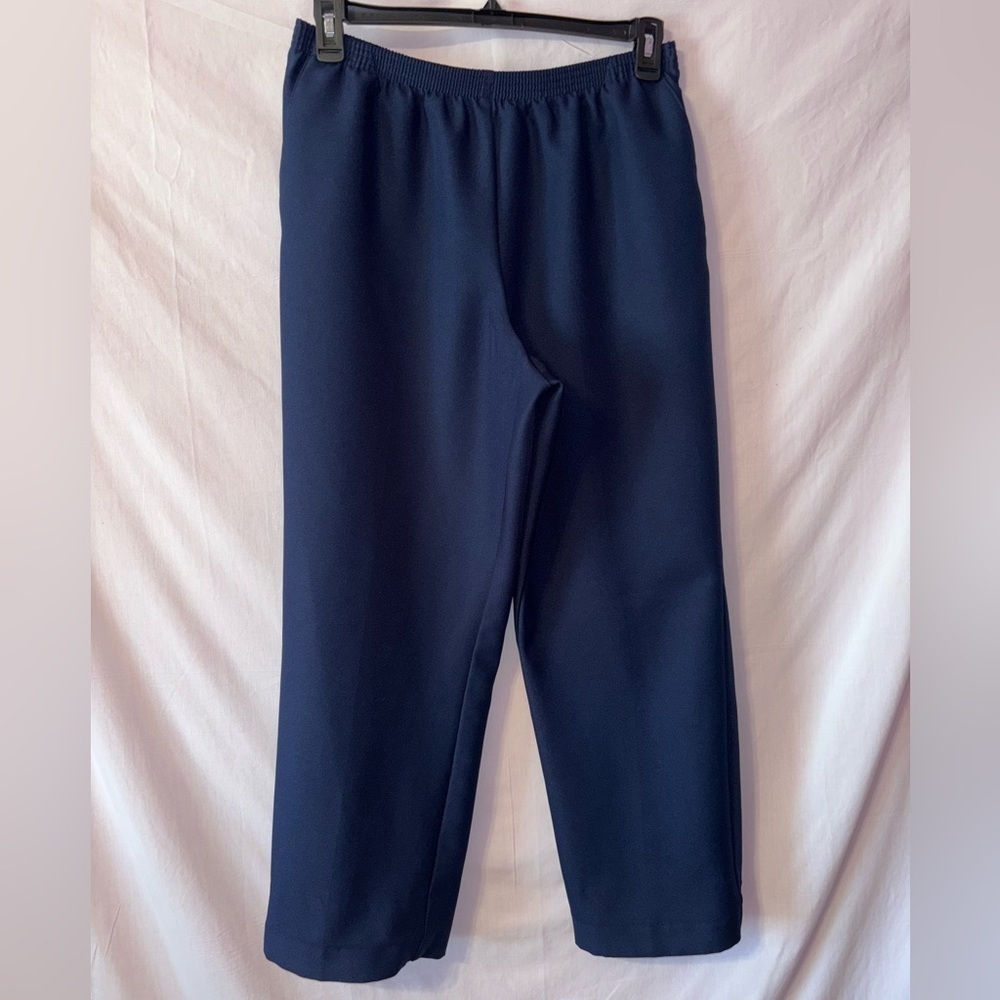 Alfred Dunner Blue Relaxed Fit Trousers